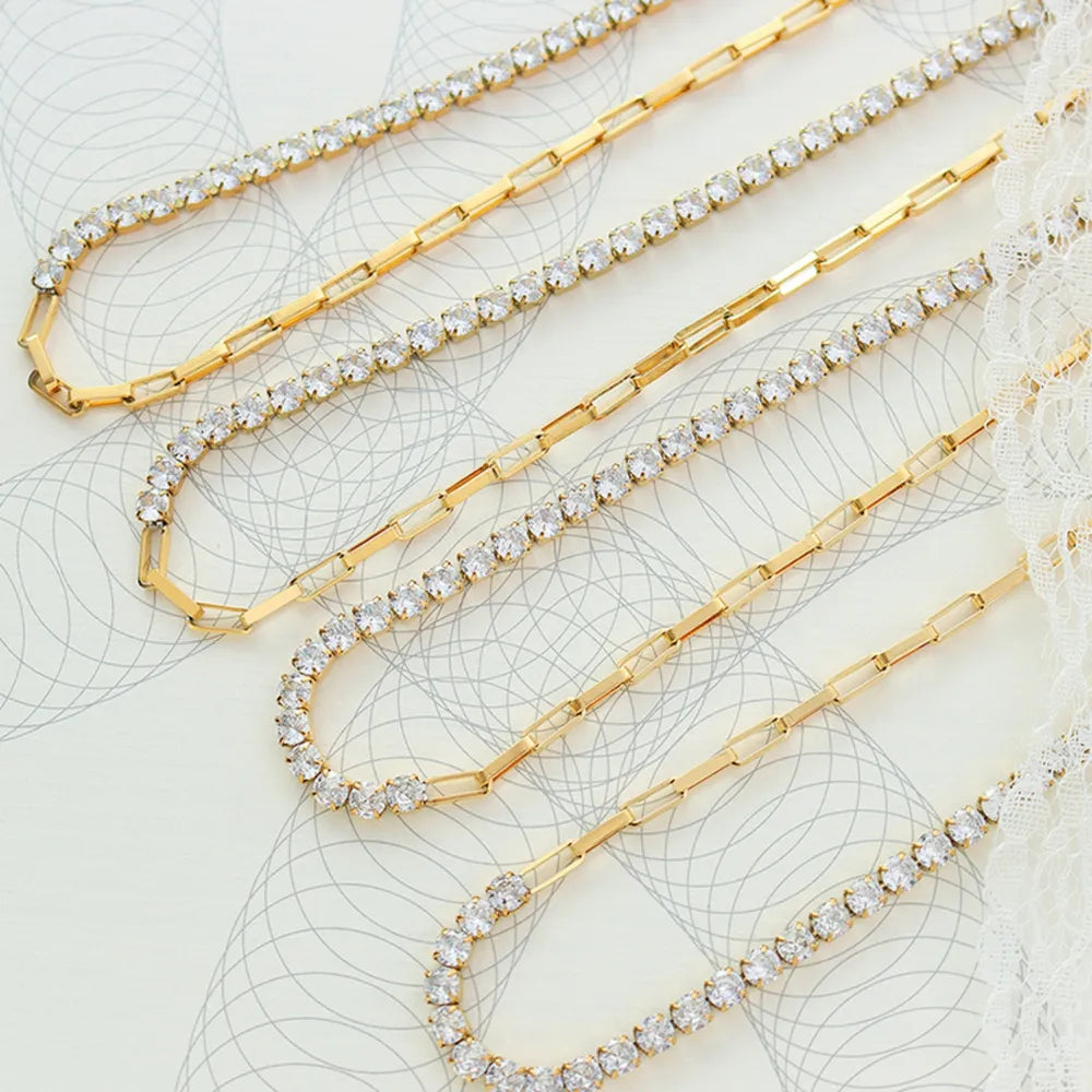 Zircon Titanium Steel Necklace - Roe Creation