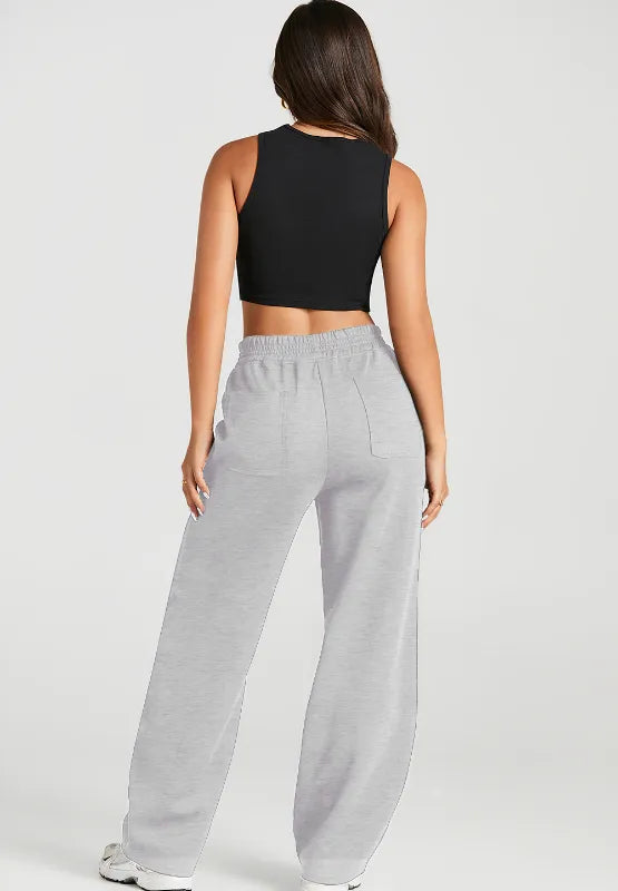 Elastic Waist Sweatpants with Pockets - Roe Creation