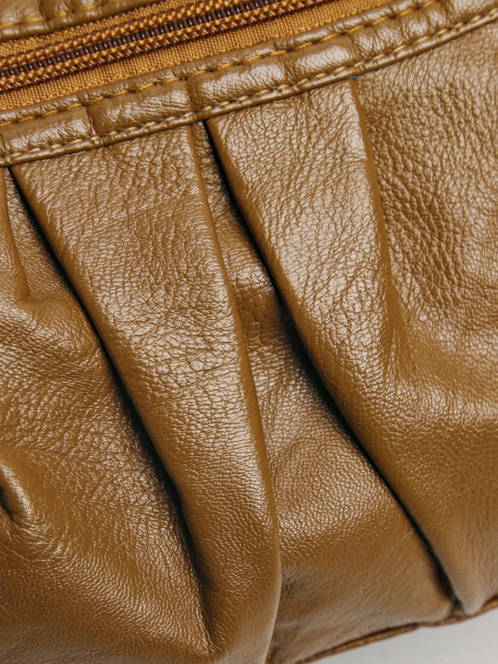 PU Leather Ruched Adjustable Strap Shoulder Bag - Roe Creation