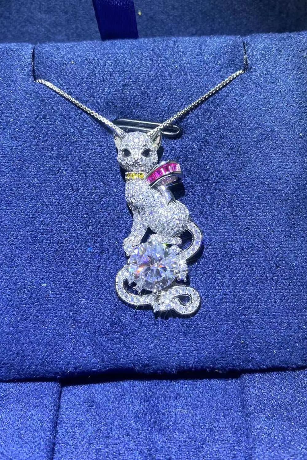 2 Carat Moissanite 925 Sterling Silver Necklace - Roe Creation