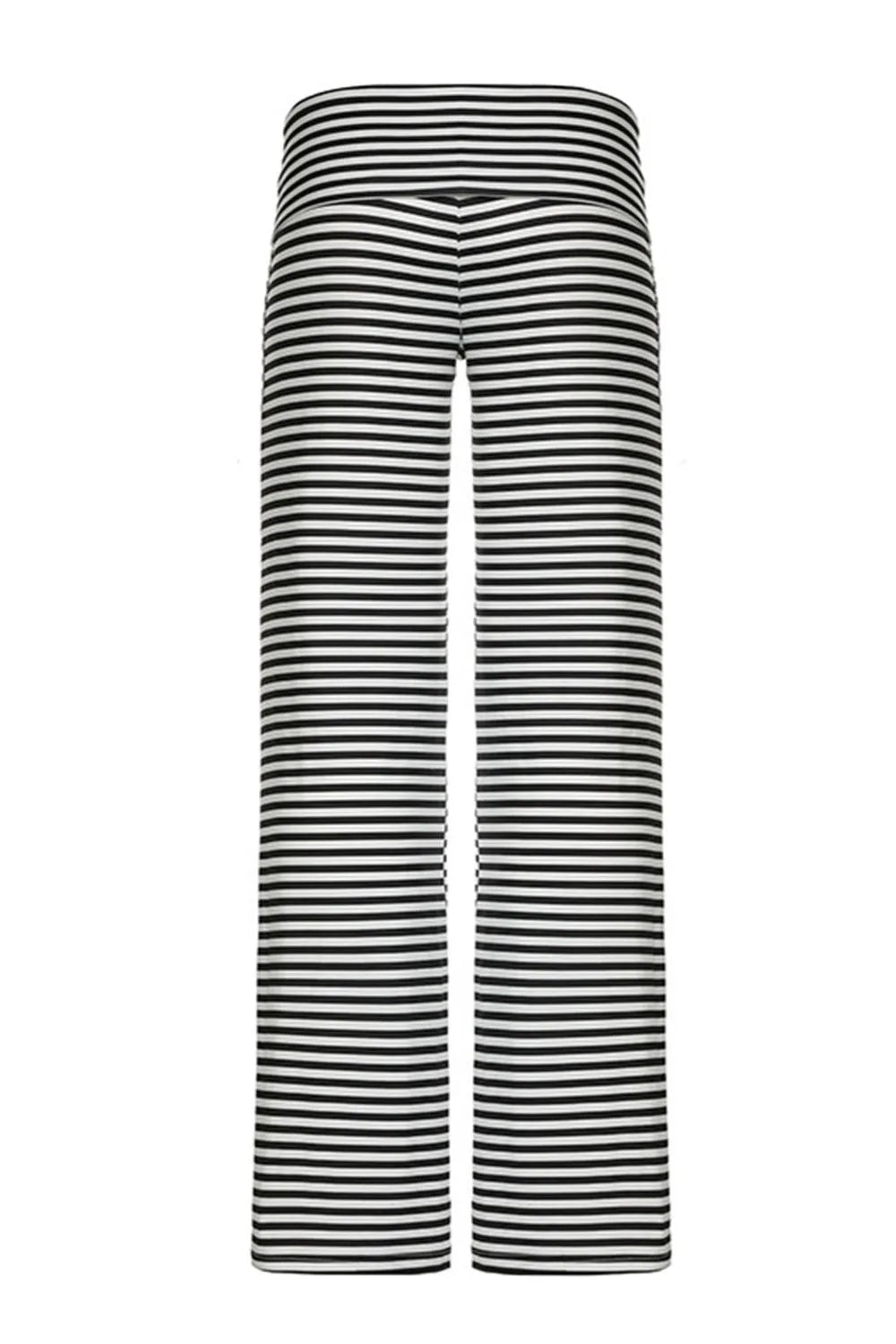 Striped Wide Leg Pants - Roe Creation