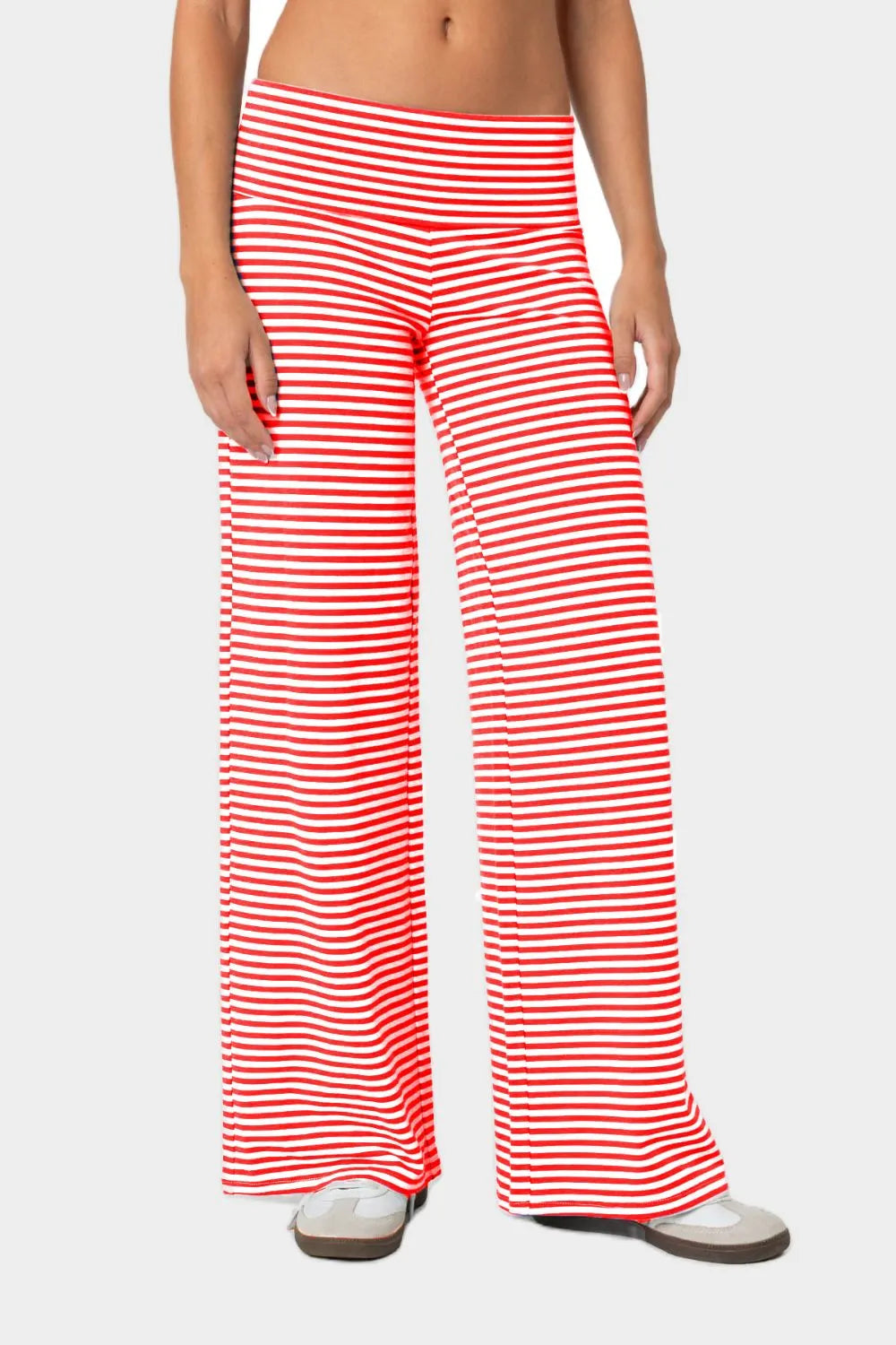 Striped Wide Leg Pants - Roe Creation