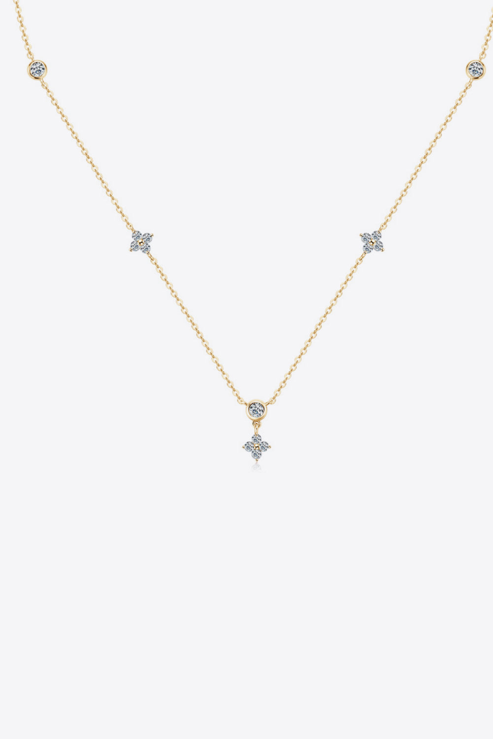 Moissanite 925 Sterling Silver Necklace - Roe Creation