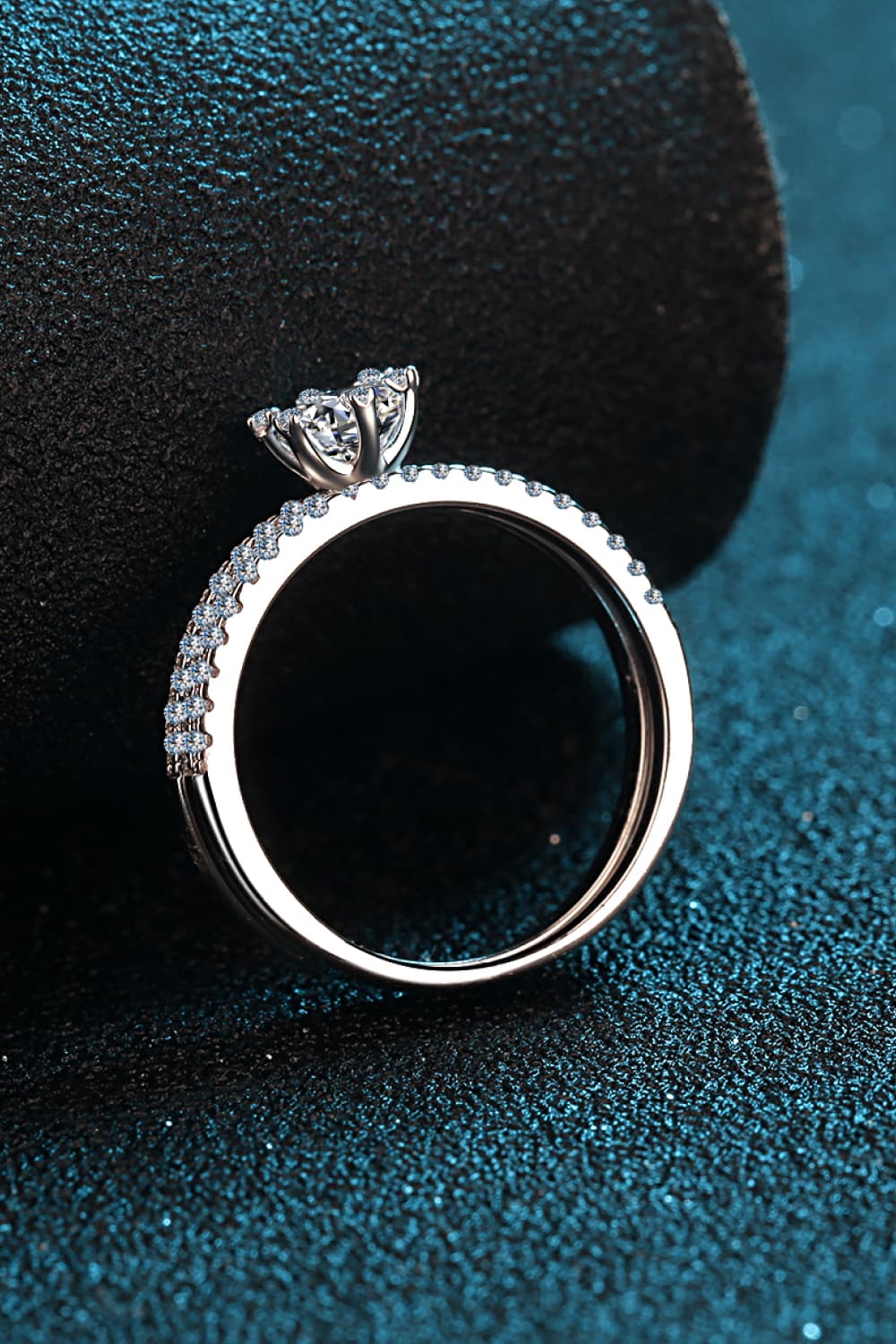 Moissanite 925 Sterling Silver Ring Set - Roe Creation