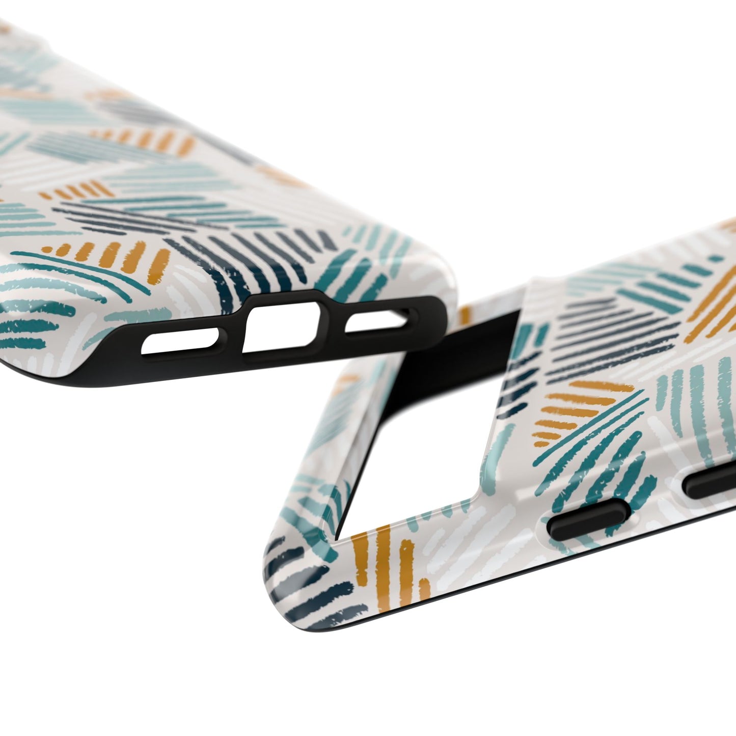 Stylish Tough Phone Case with Geometric Design