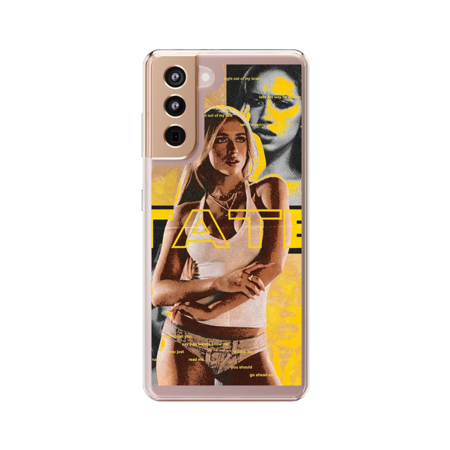 Funky Graphic Clear iPhone & Samsung Case - Stylish Protection for Trendsetters