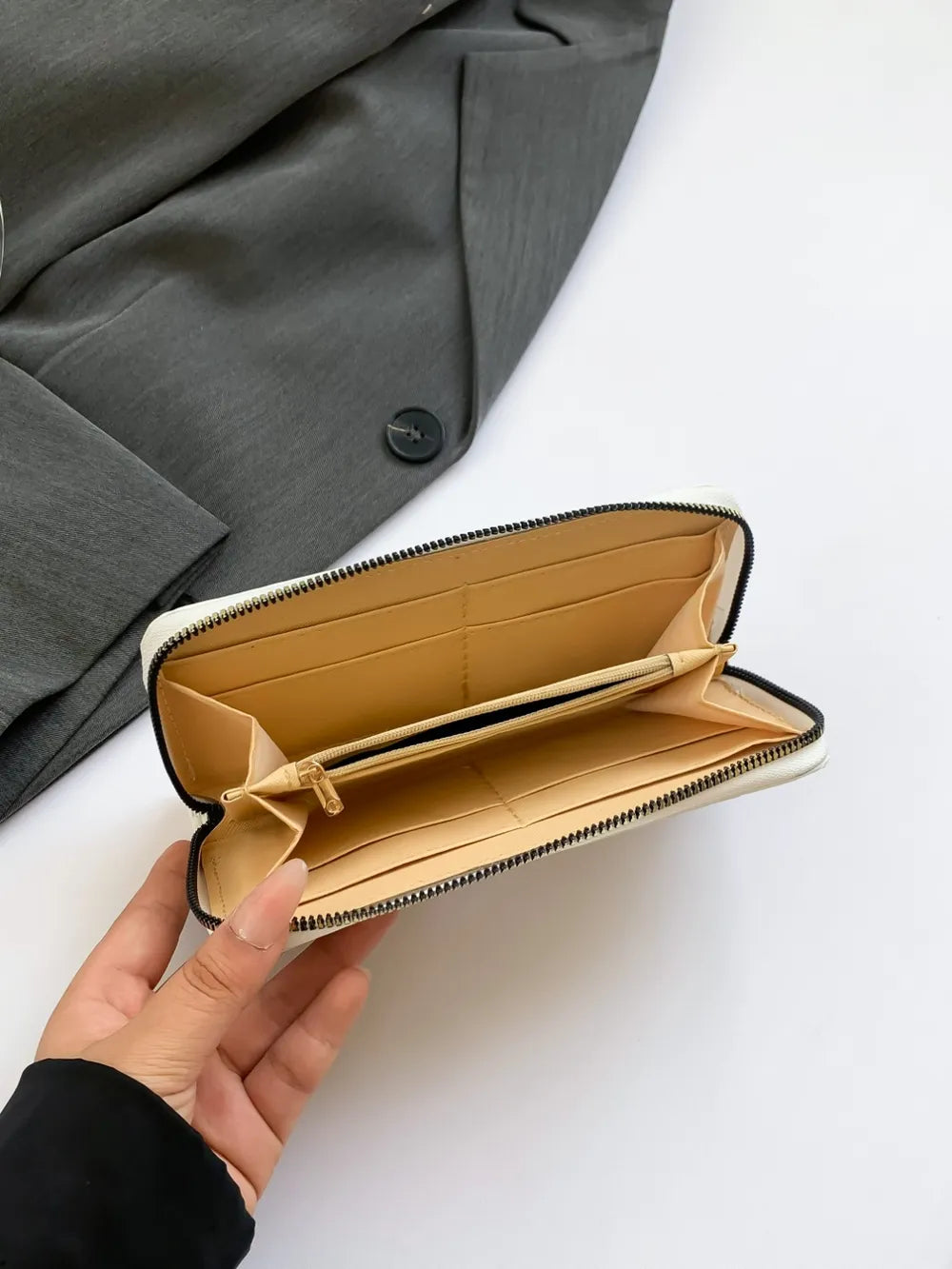 PU Leather Solid Color Wallet - Roe Creation