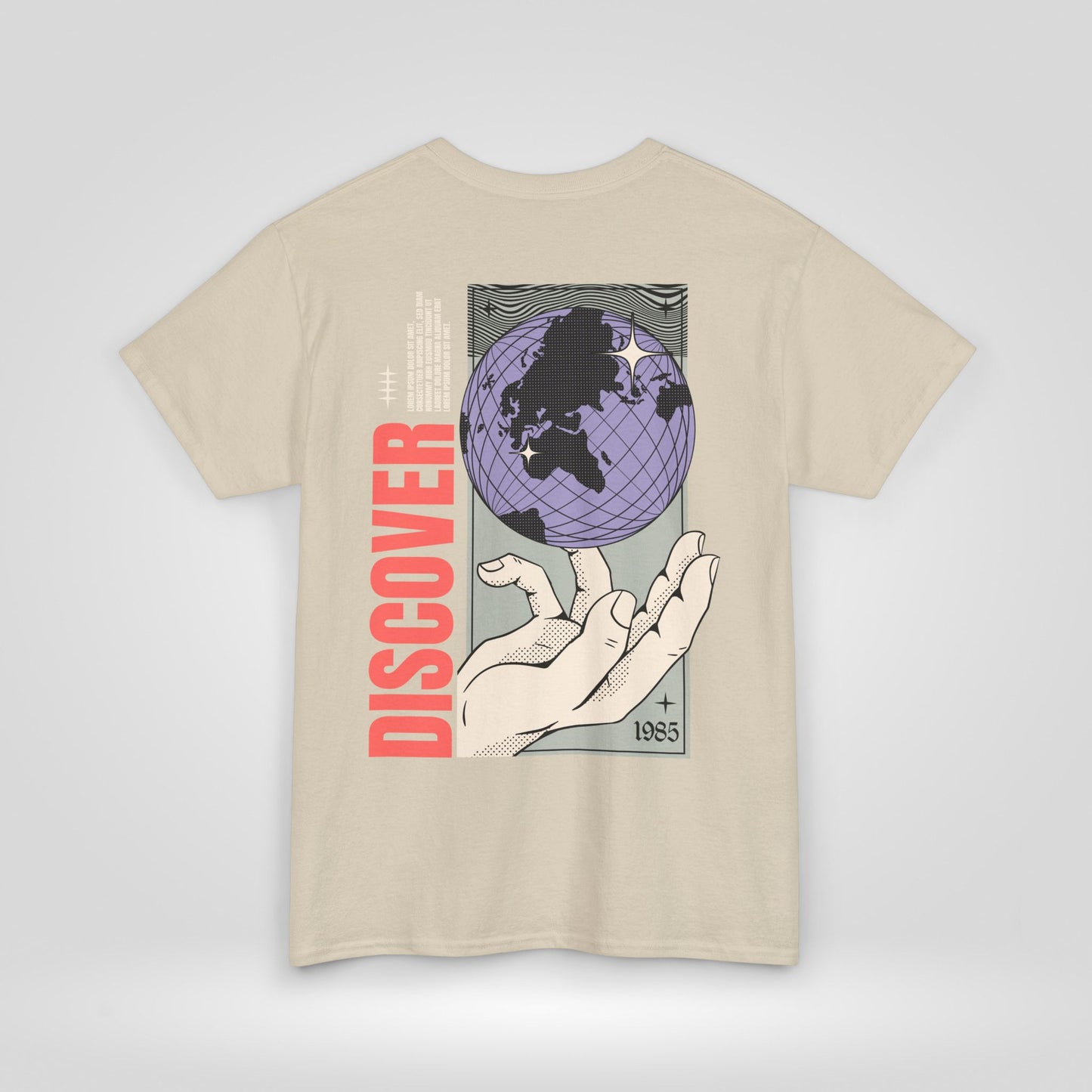 Discover Unisex Heavy Cotton Tee - Inspirational Global Design