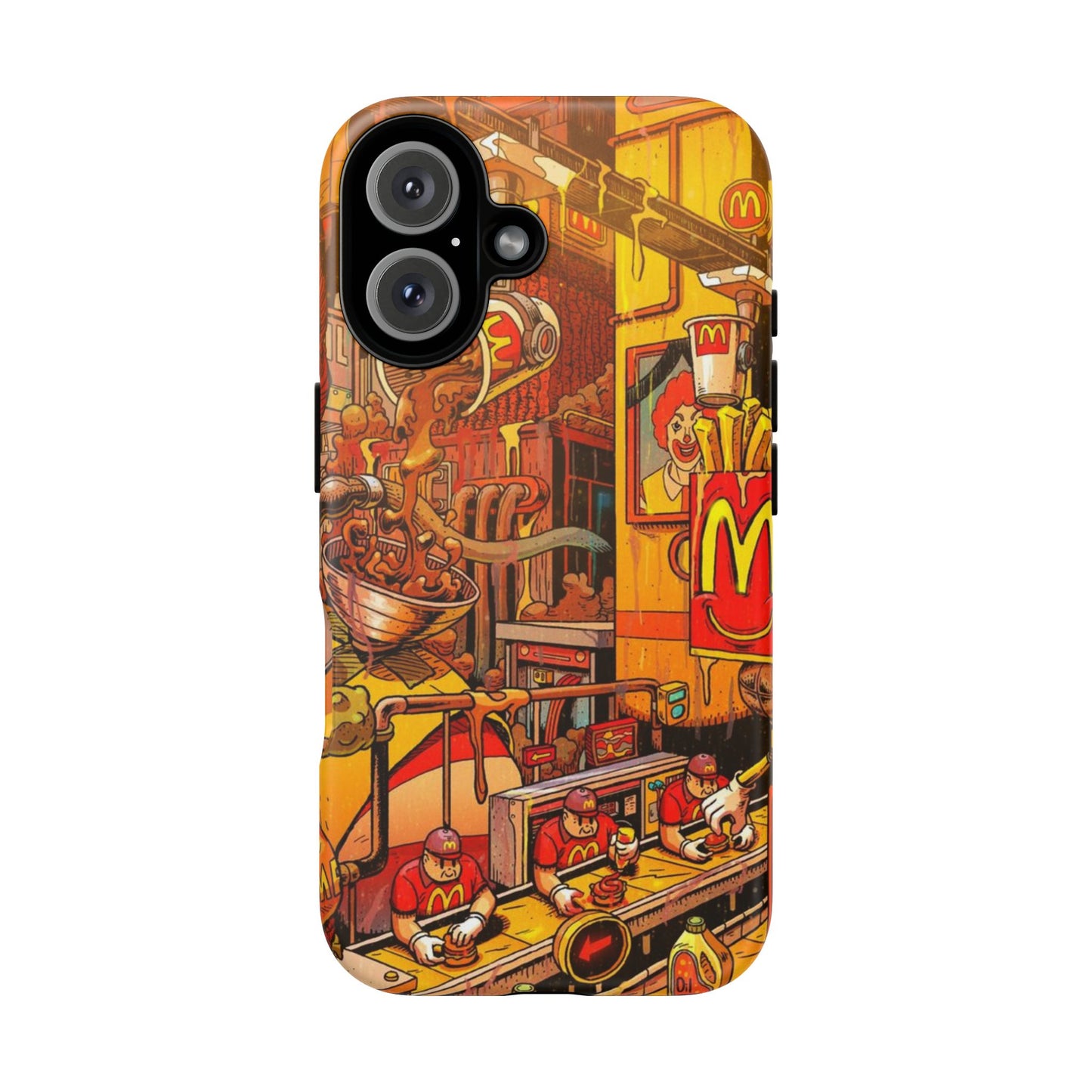 Vibrant Fast Food iPhone Case - Tough Cases with Playful Design