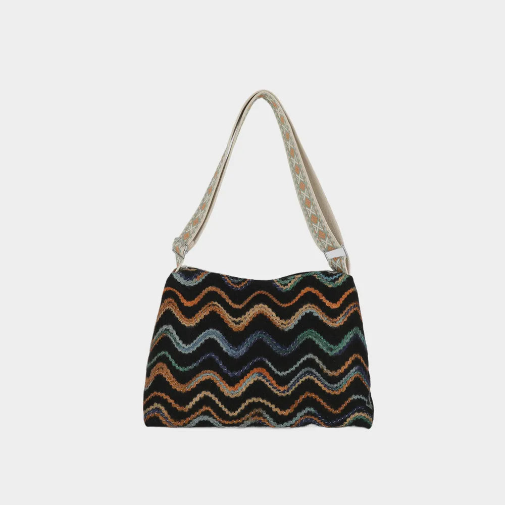 Vintage Medium Shoulder Bag with Adjustable Strap - Roe Creation