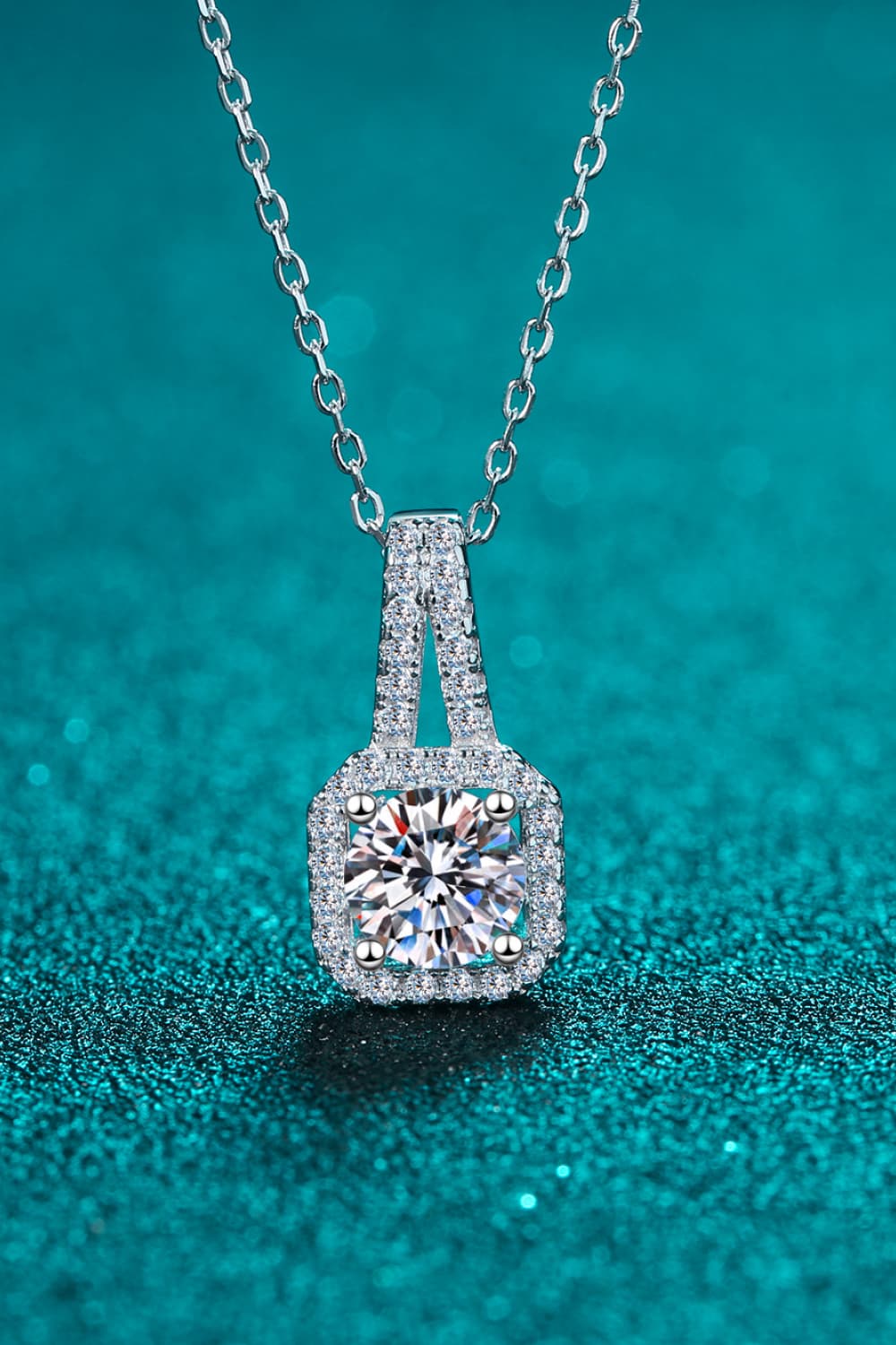 Moissanite 925 Sterling Silver Necklace - Roe Creation