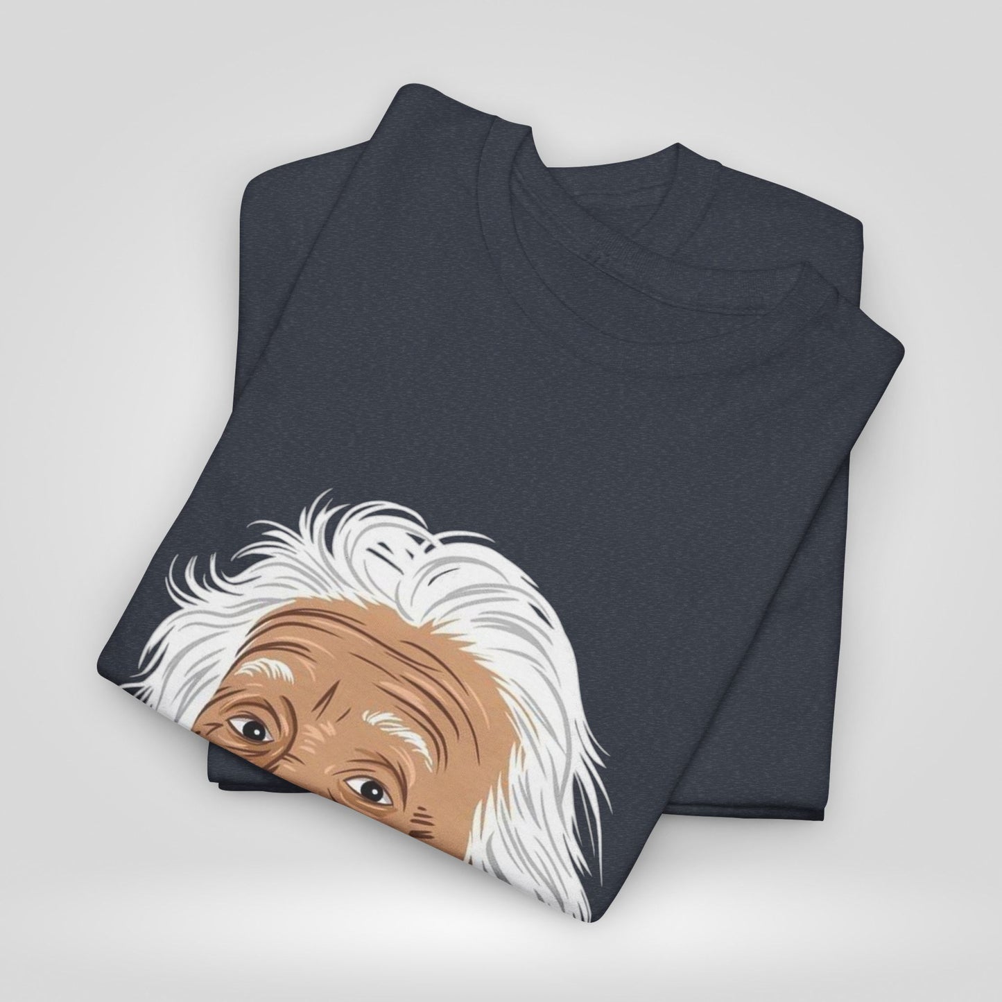 Funny Einstein Unisex Heavy Cotton Tee - Perfect for Science Lovers and Gift Giving