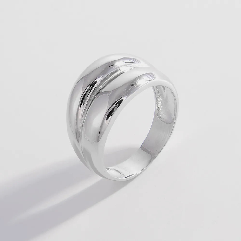 925 Sterling Silver Bulging Ring - Roe Creation
