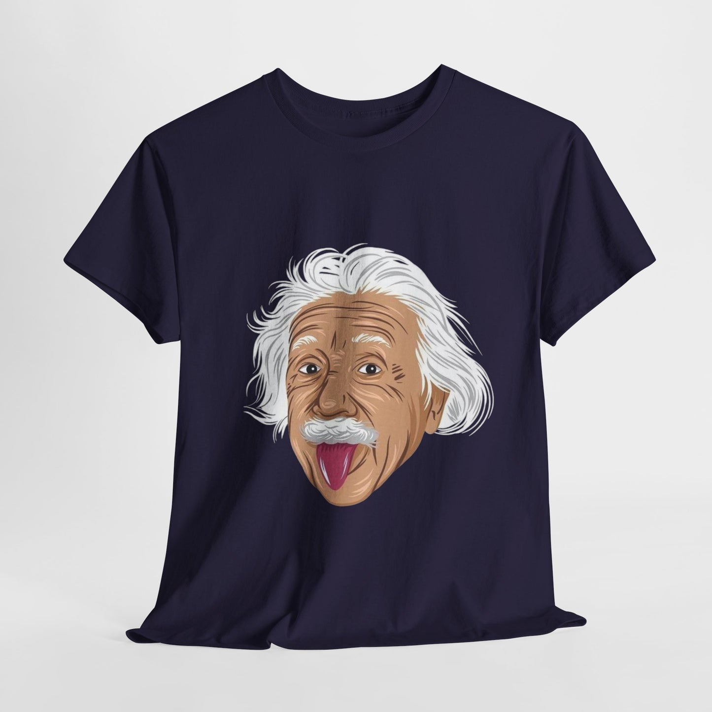 Funny Einstein Unisex Heavy Cotton Tee - Perfect for Science Lovers and Gift Giving