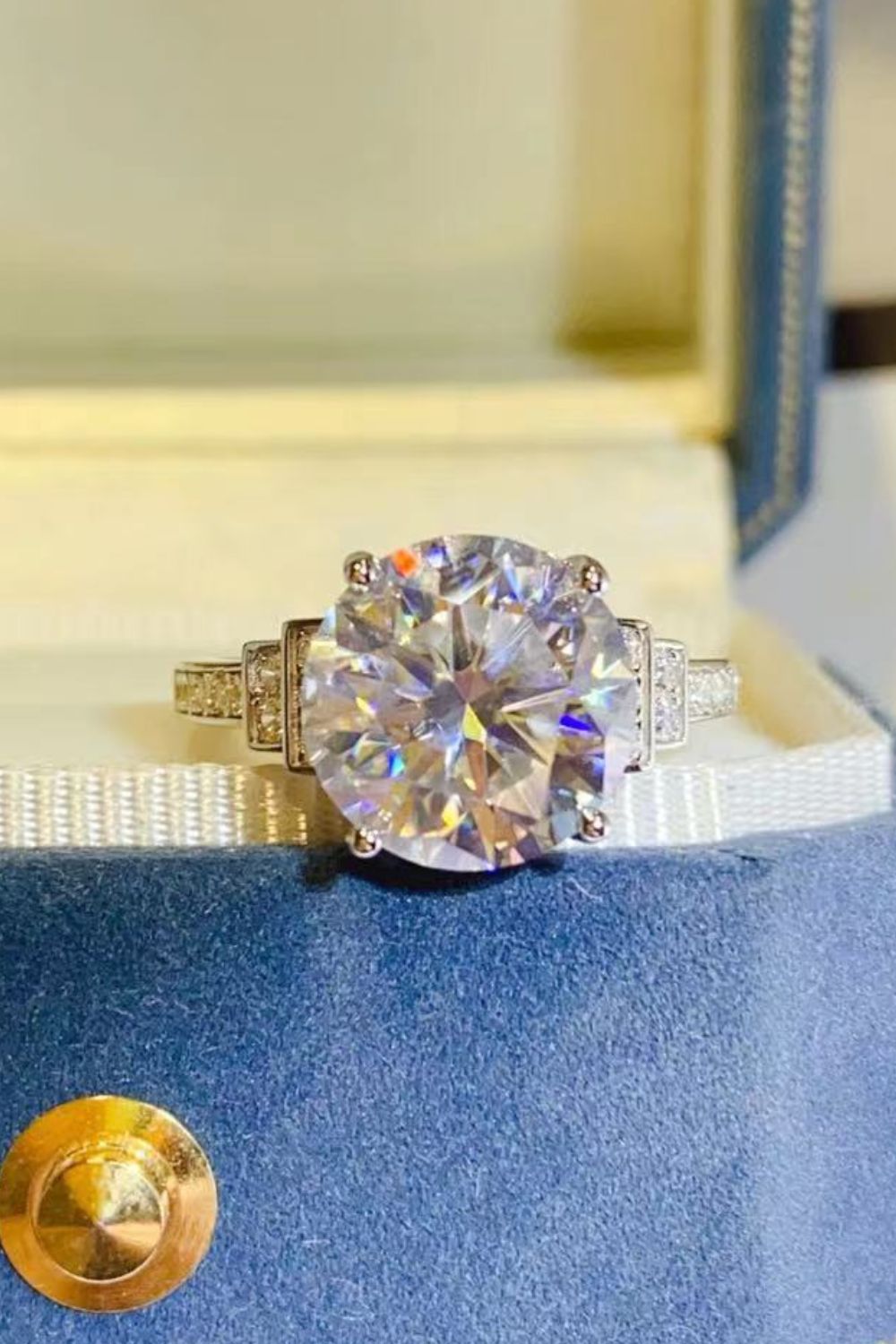 5 Carat Moissanite 925 Sterling Silver Ring - Roe Creation