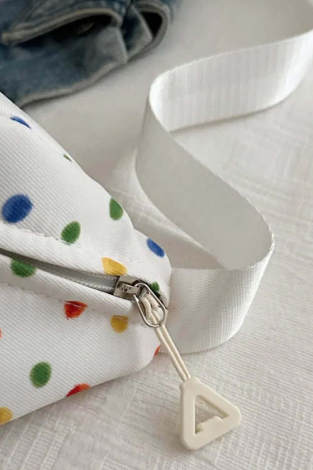 Contrast Polka Dot Crossbody Bag for Women - Roe Creation