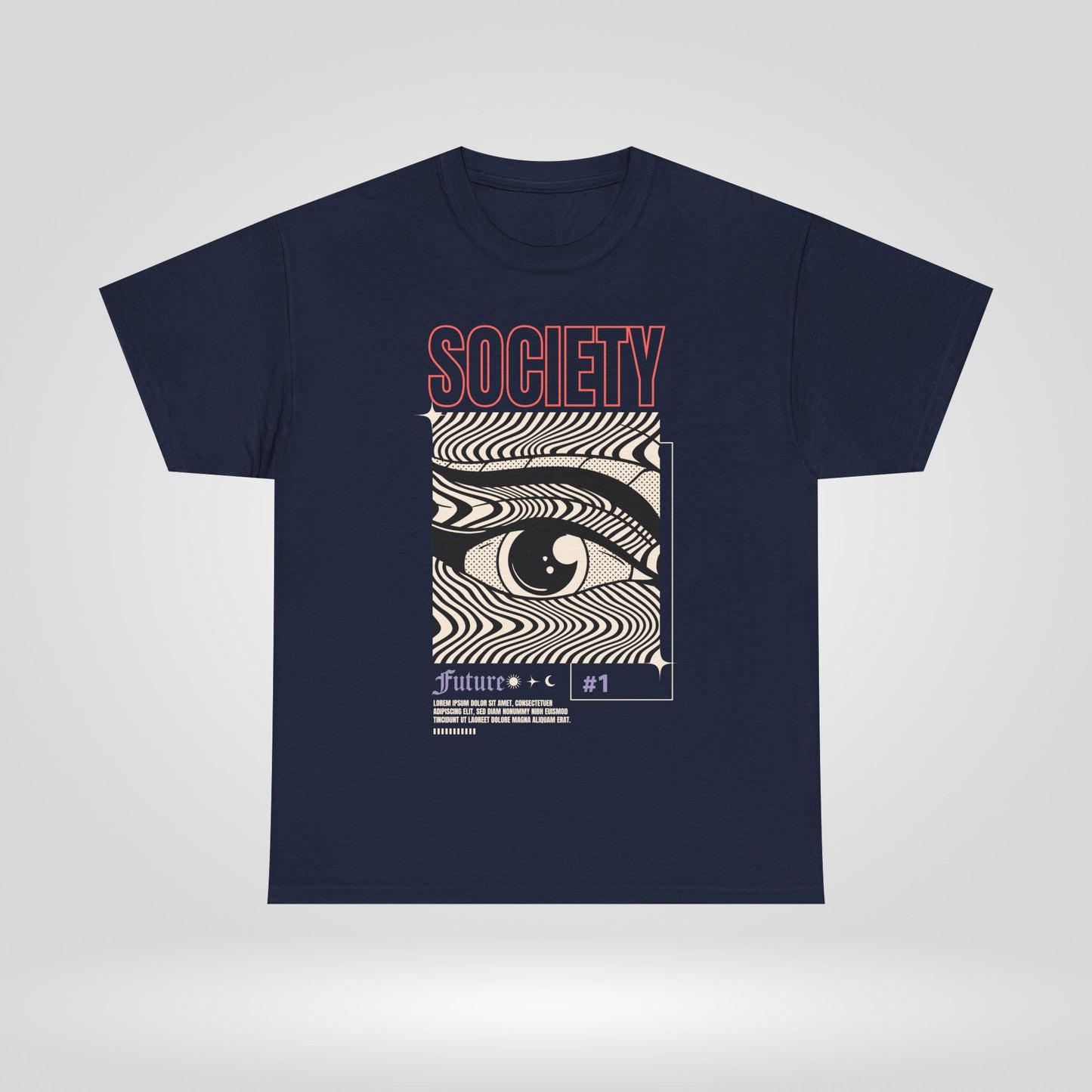 Society Unisex Heavy Cotton Tee - Future Vision Graphic Tee