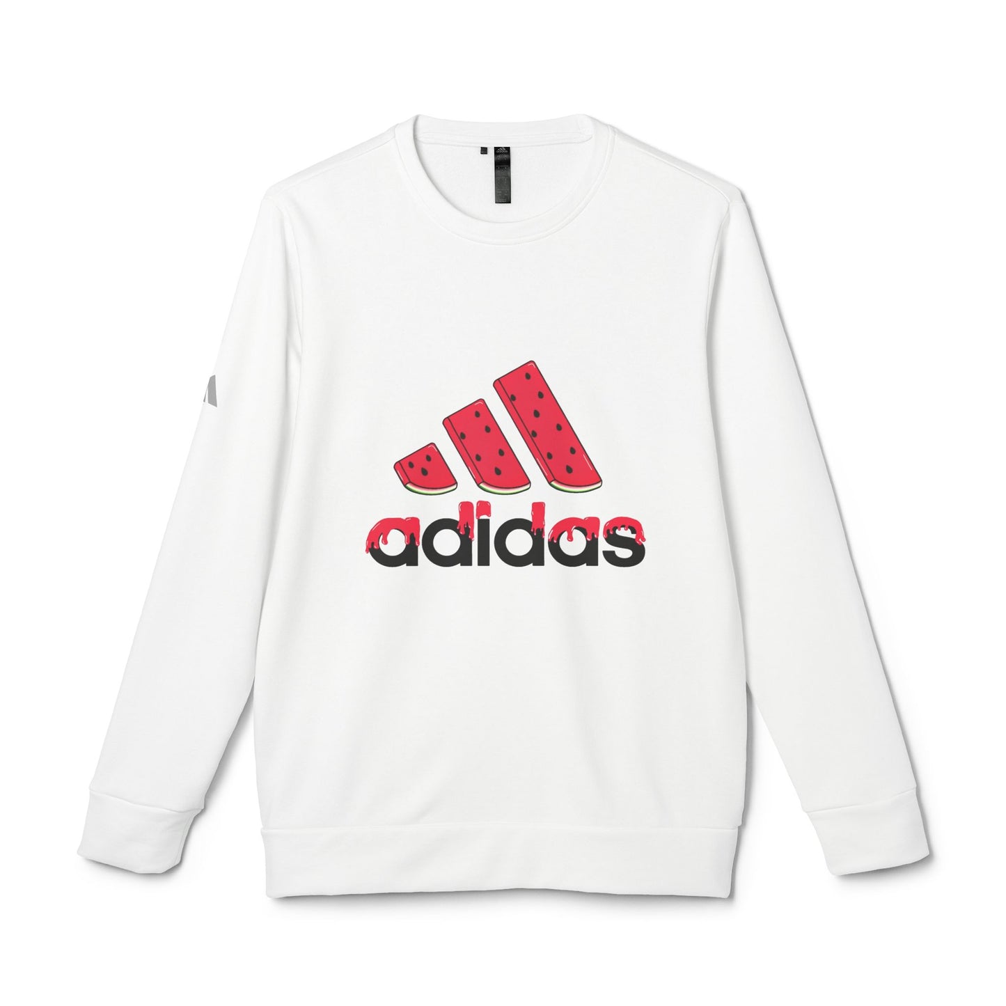 Original Adidas Watermelon Unisex Fleece Sweatshirt | Trendy Casual Wear, Summer Vibes, Gift for Him/Her, Outdoor Style, Sporty Look.