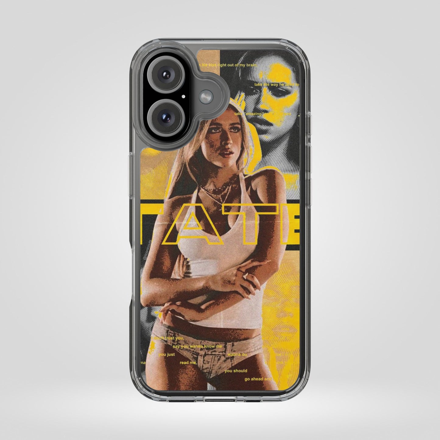Funky Graphic Clear iPhone & Samsung Case - Stylish Protection for Trendsetters