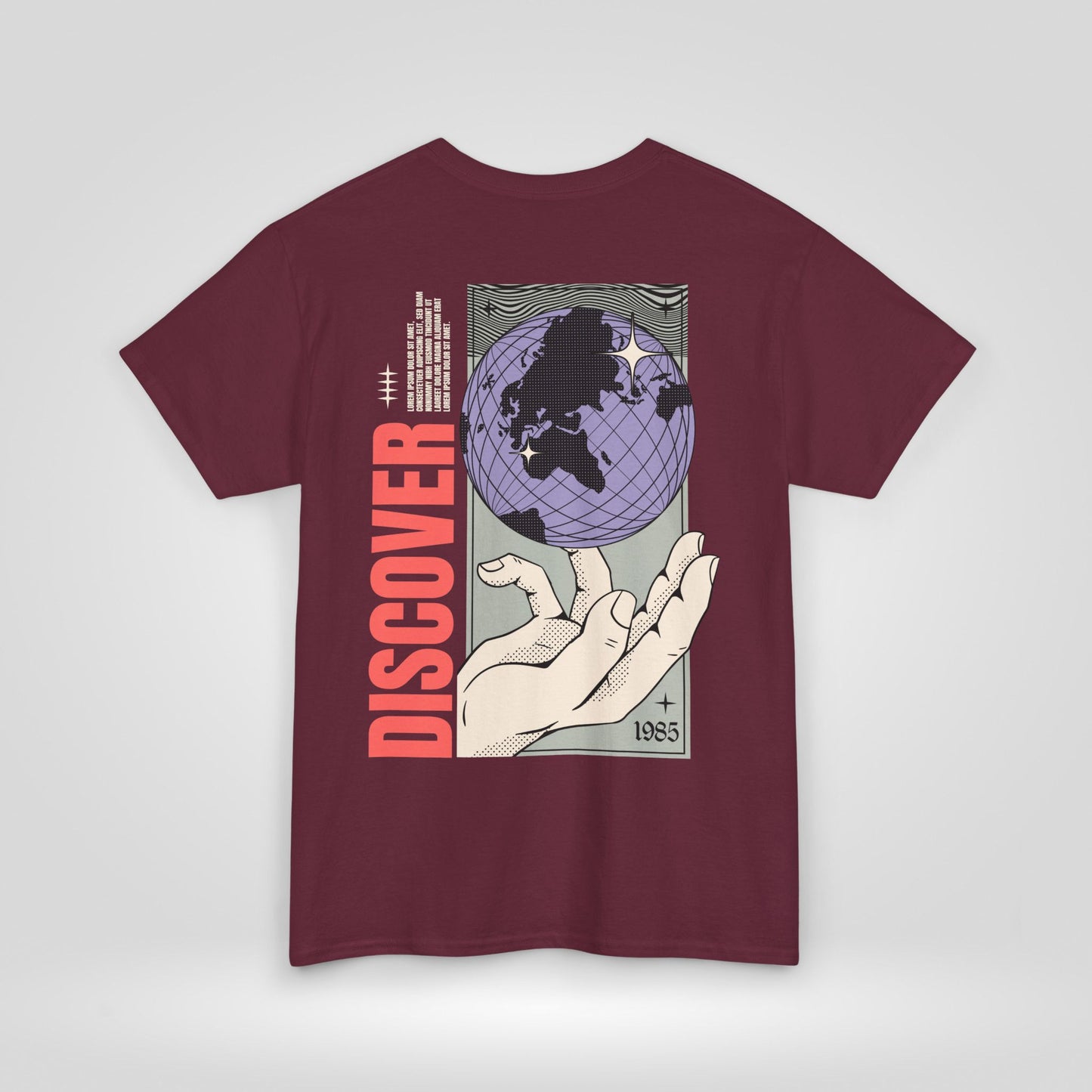 Discover Unisex Heavy Cotton Tee - Inspirational Global Design