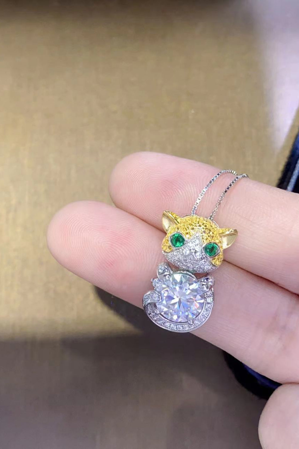 2 Carat Moissanite 925 Sterling Silver Necklace - Roe Creation