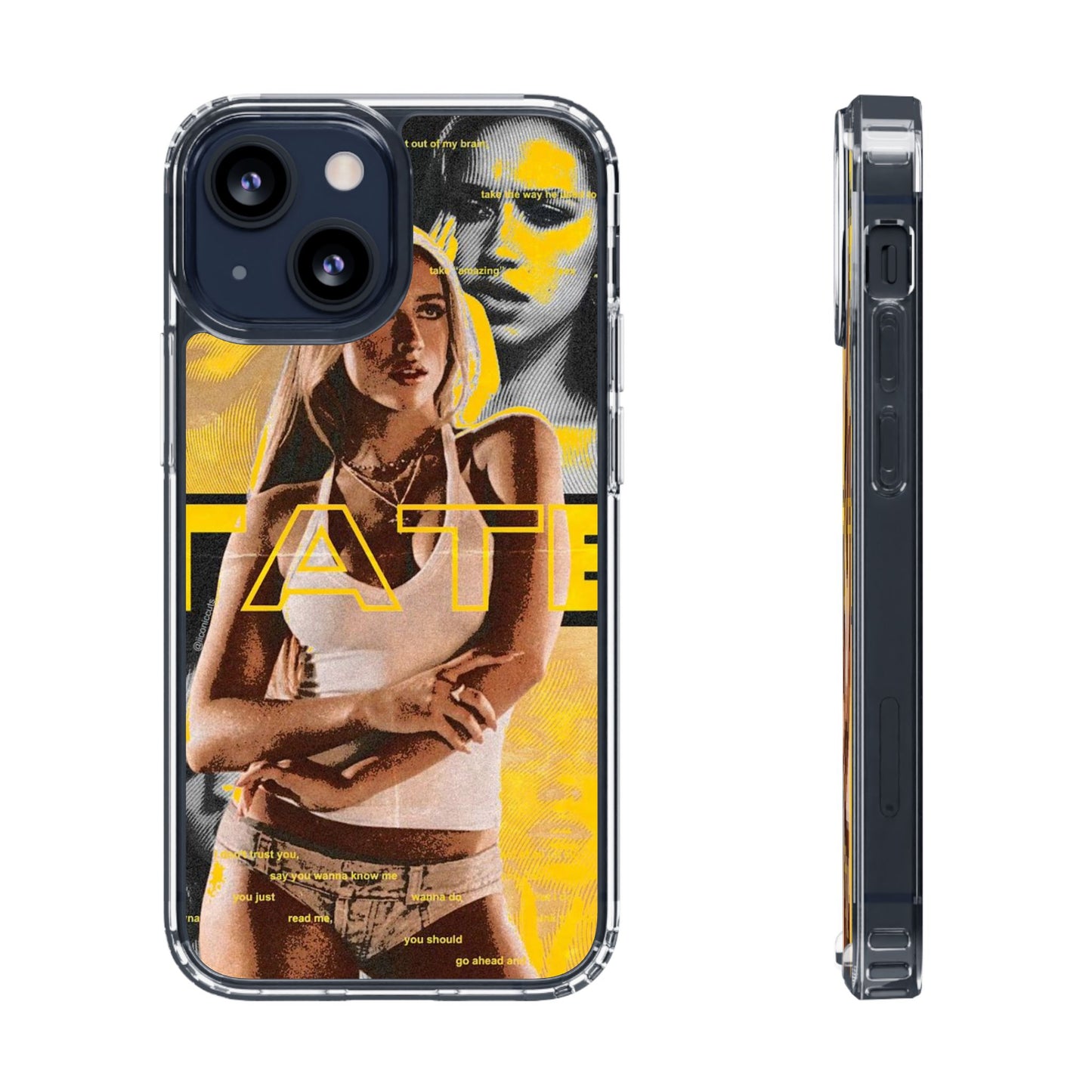 Funky Graphic Clear iPhone & Samsung Case - Stylish Protection for Trendsetters