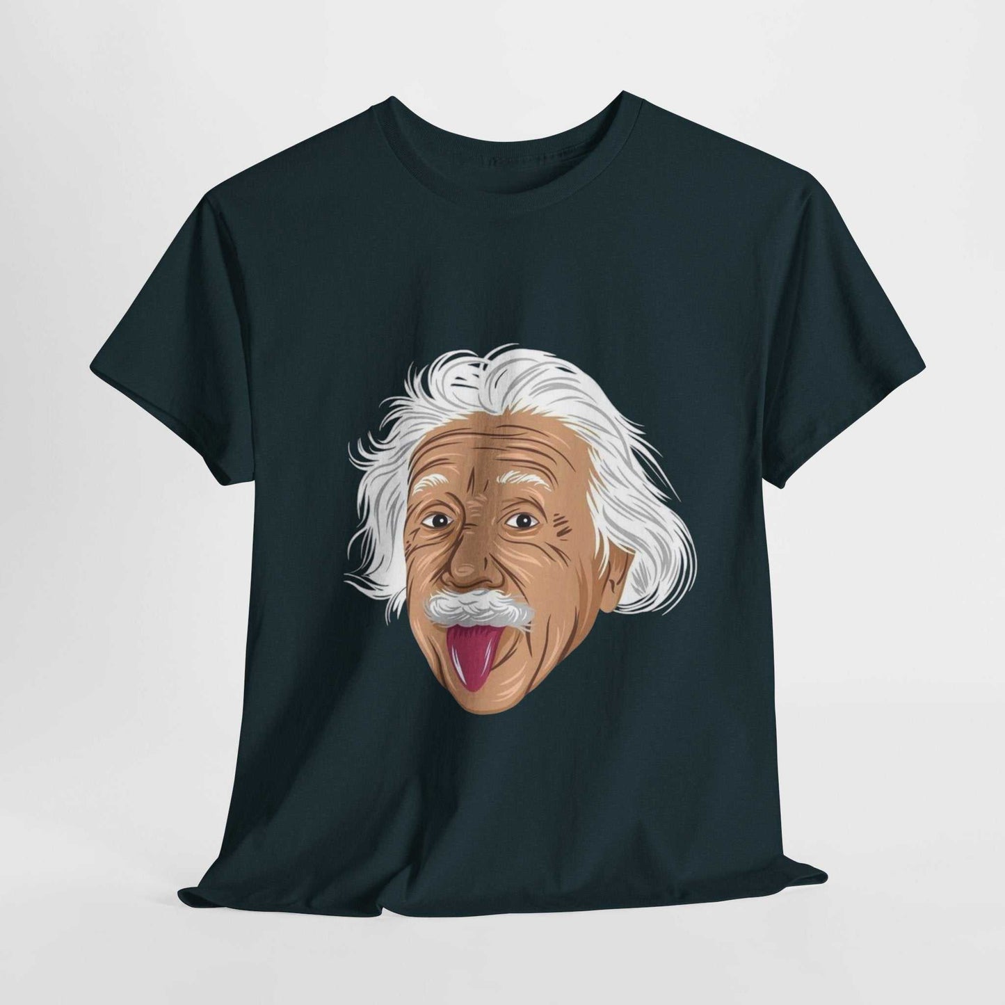 Funny Einstein Unisex Heavy Cotton Tee - Perfect for Science Lovers and Gift Giving