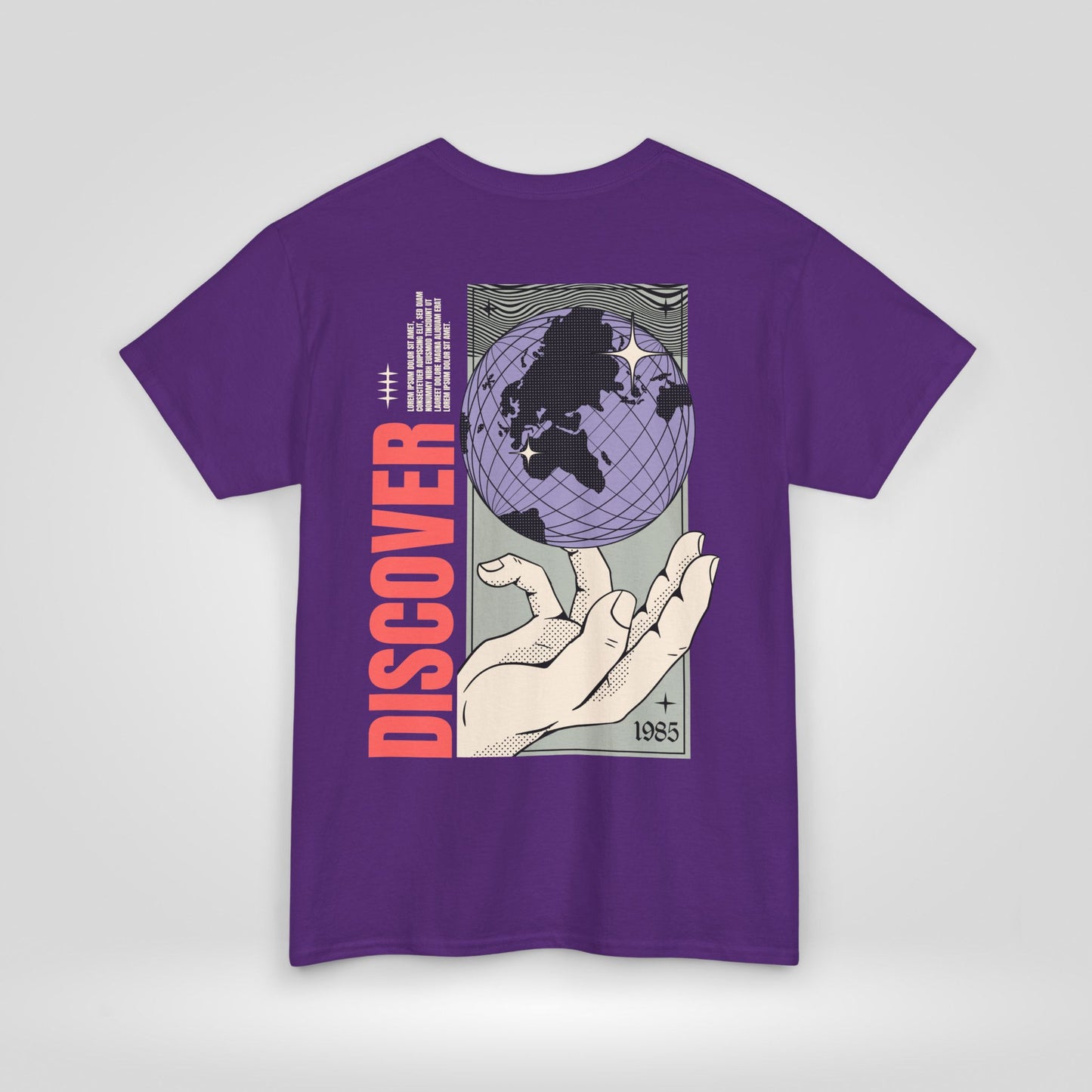 Discover Unisex Heavy Cotton Tee - Inspirational Global Design