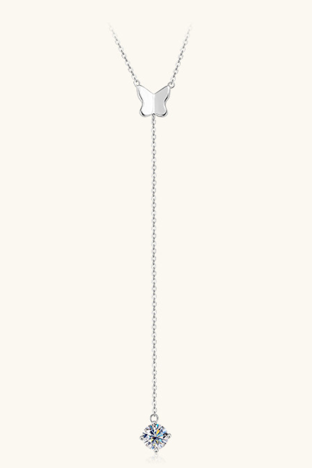 1 Carat Moissanite 925 Sterling Silver Necklace - Roe Creation