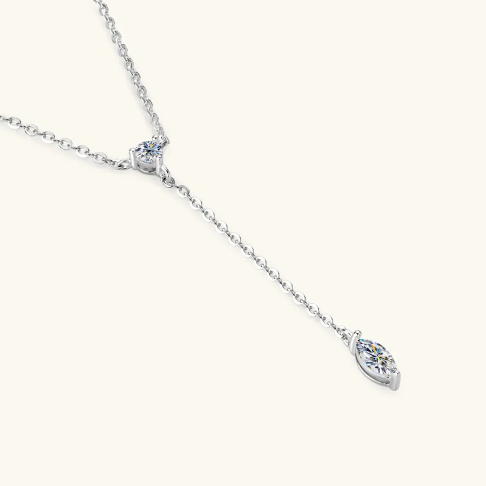 Moissanite 925 Sterling Silver Necklace - Roe Creation