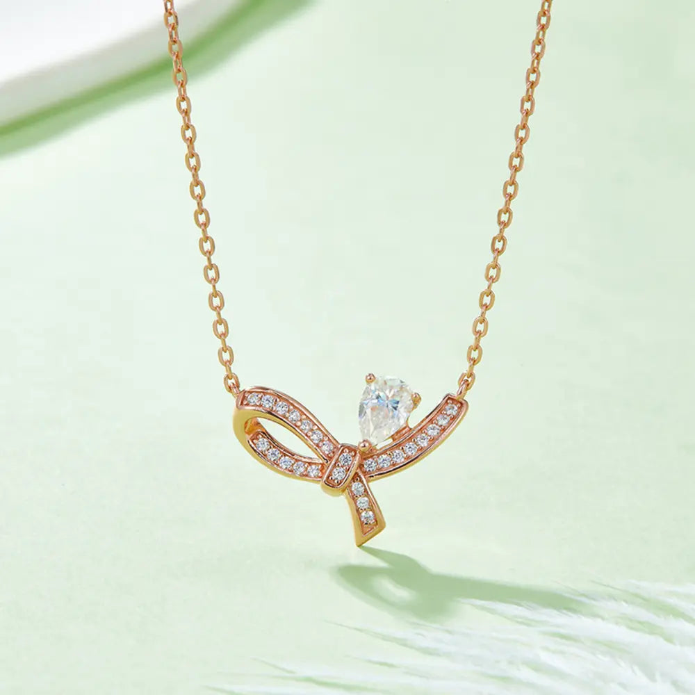 Moissanite 925 Sterling Silver Necklace - Roe Creation