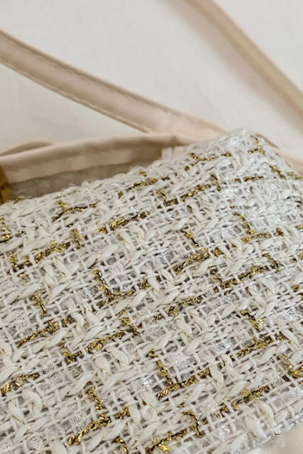 Woven Shoulder Bag with Removable Strap - Roe Creation