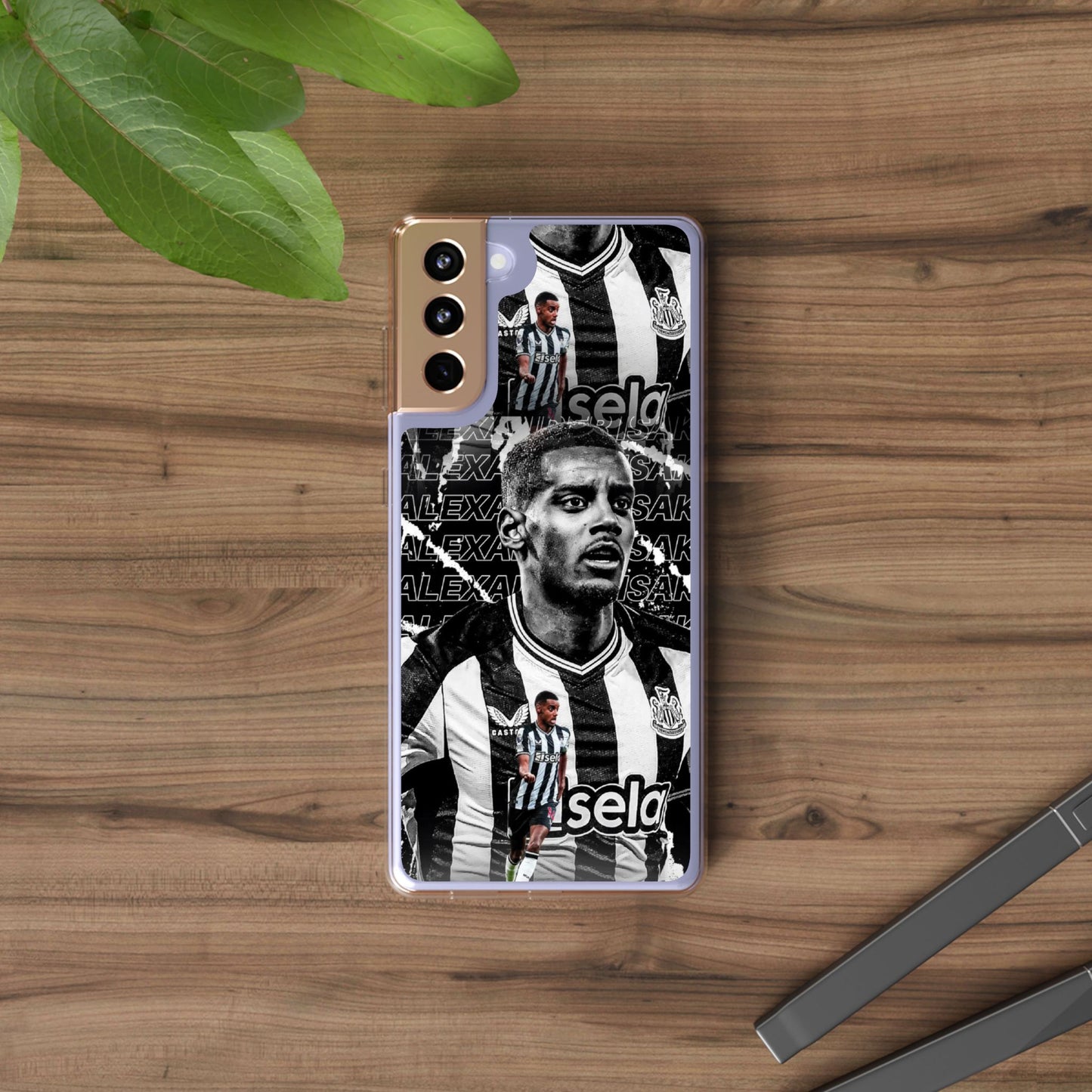 Alexander Isak Clear Phone Case | Custom Football Design | Perfect Gift for Fans | Unique Phone Cover | Personalized Relief