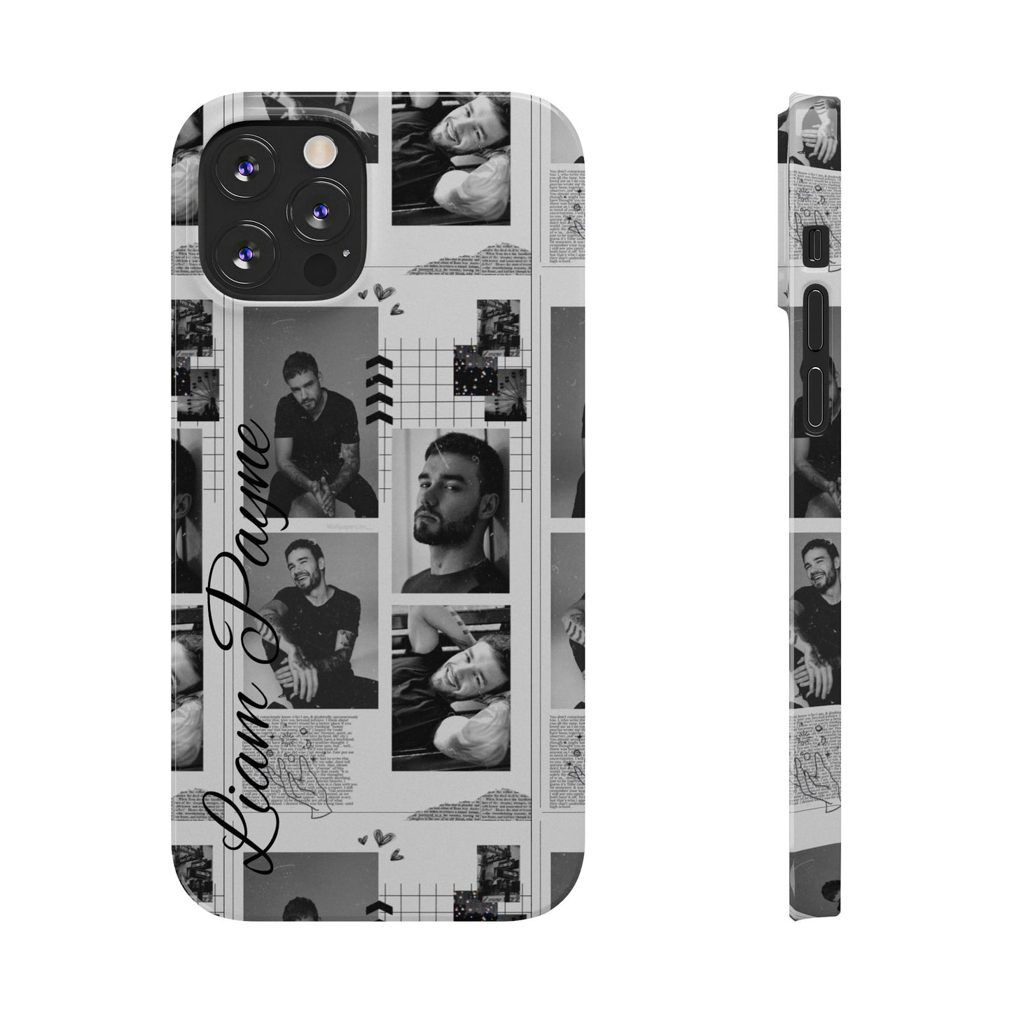 Liam Payne Slim Phone Case - Personalised Collage Design