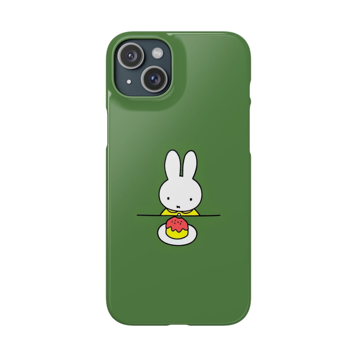 Miffy Phone Case, Snap Case, Green Miffy - iPhone, Samsung