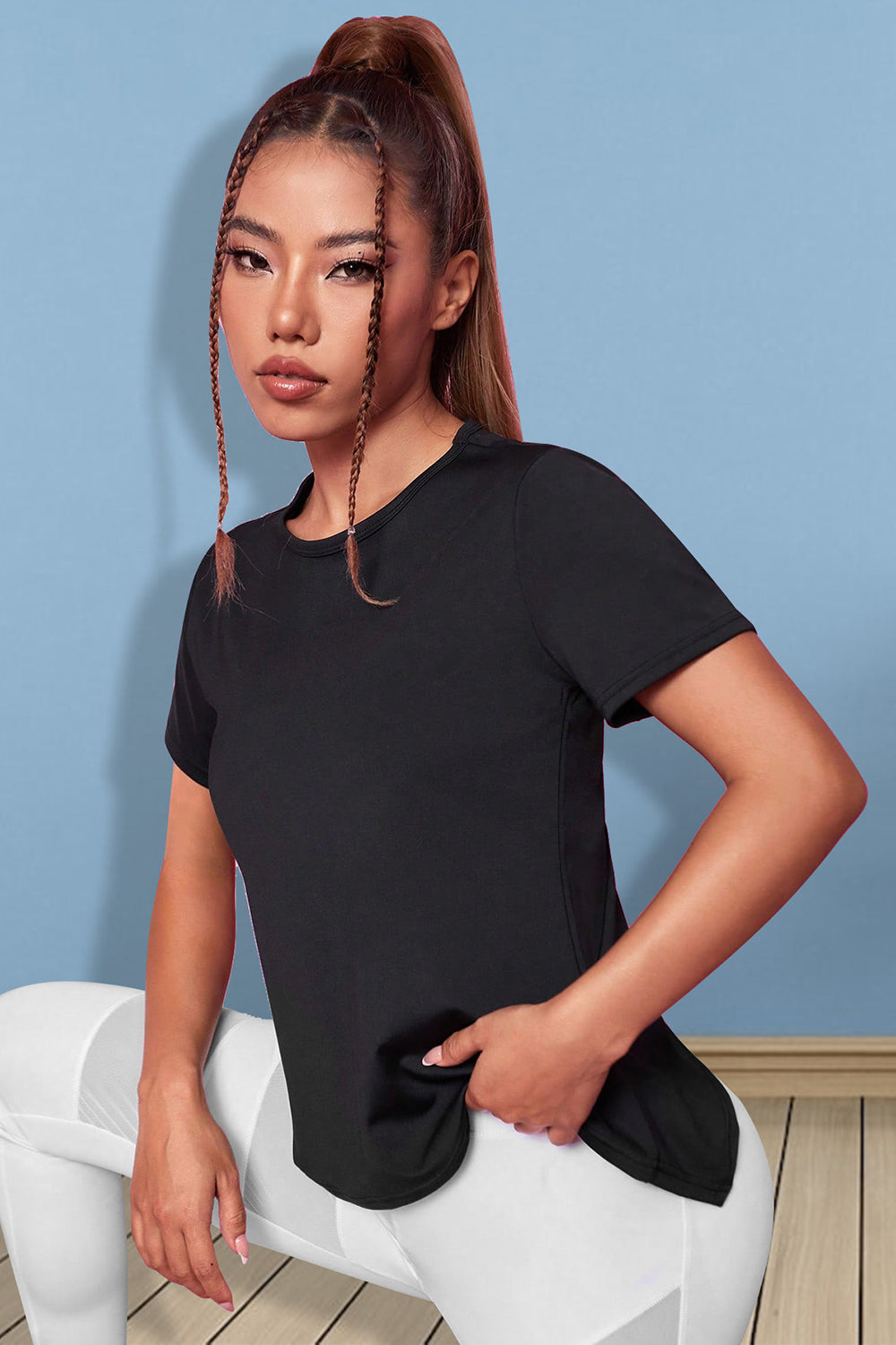 Round Neck Short Sleeve T-Shirt - Roe Creation