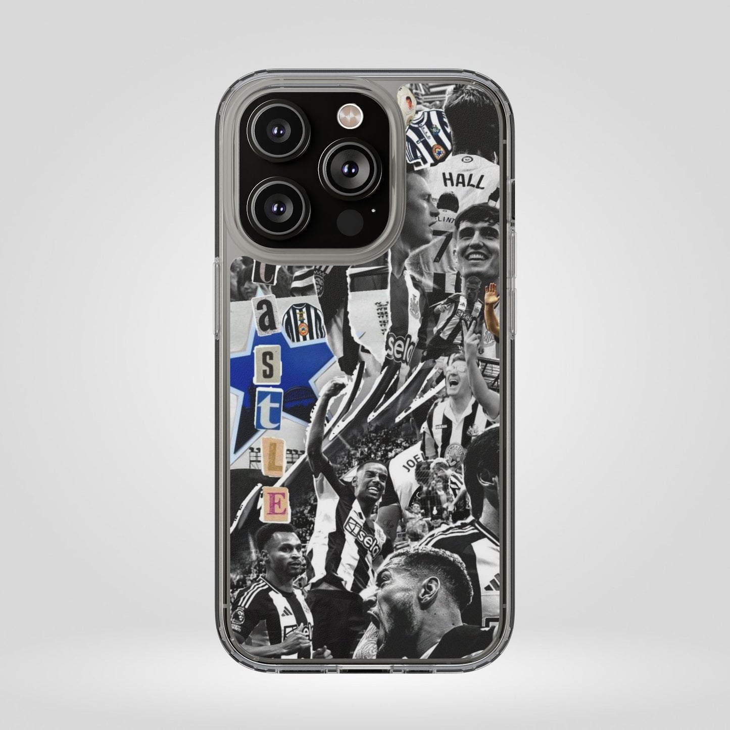 Newcastle United Clear iPhone Case - Fan Merchandise for Sports Enthusiasts