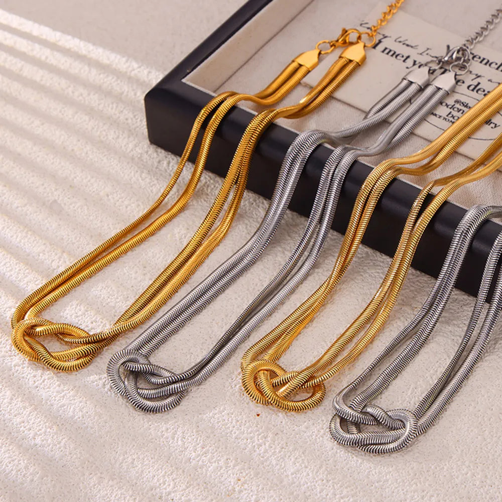 Titanium Steel Knot Necklace - Roe Creation
