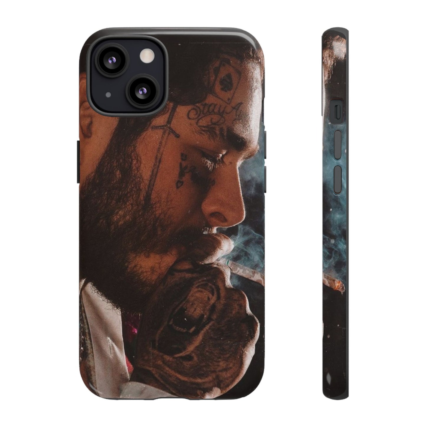 Post Malone Tough Cases for Fans - Artistic Phone Case with Smoky Vibe