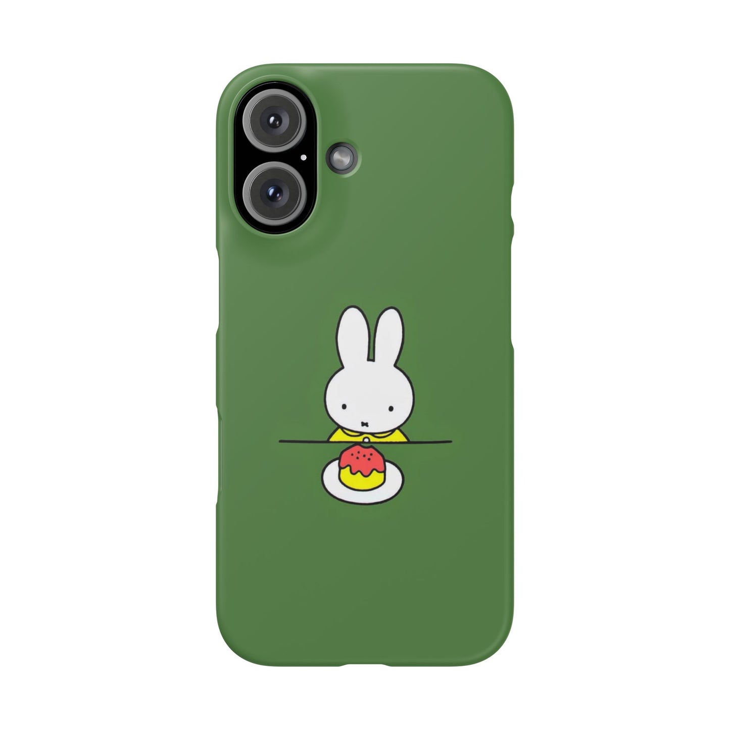 Miffy Phone Case, Snap Case, Green Miffy - iPhone, Samsung