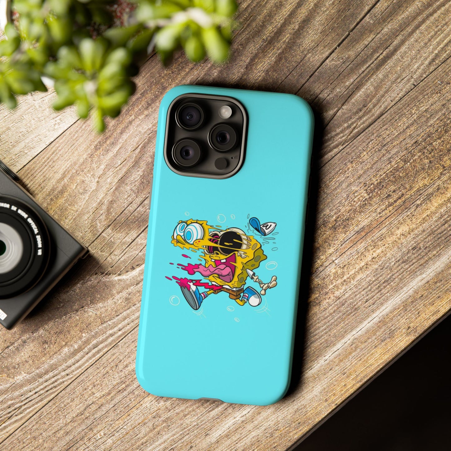 Funny SpongeBob Tough iPhone Case – Cartoon Vibes for Kids & Adults