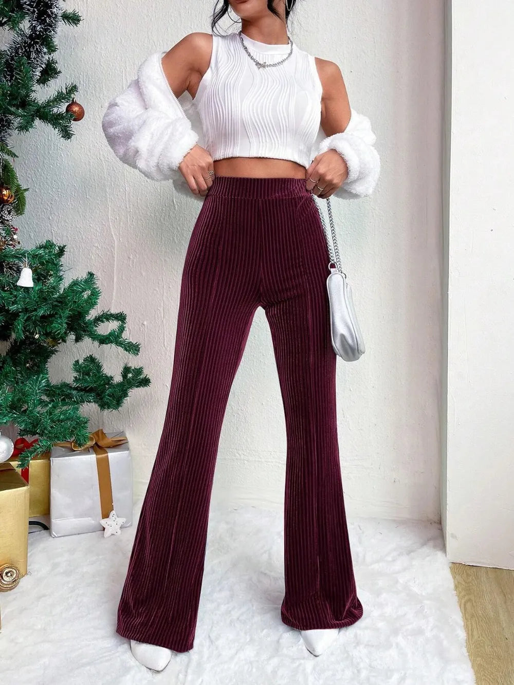 High Waist Flare Pants - Roe Creation