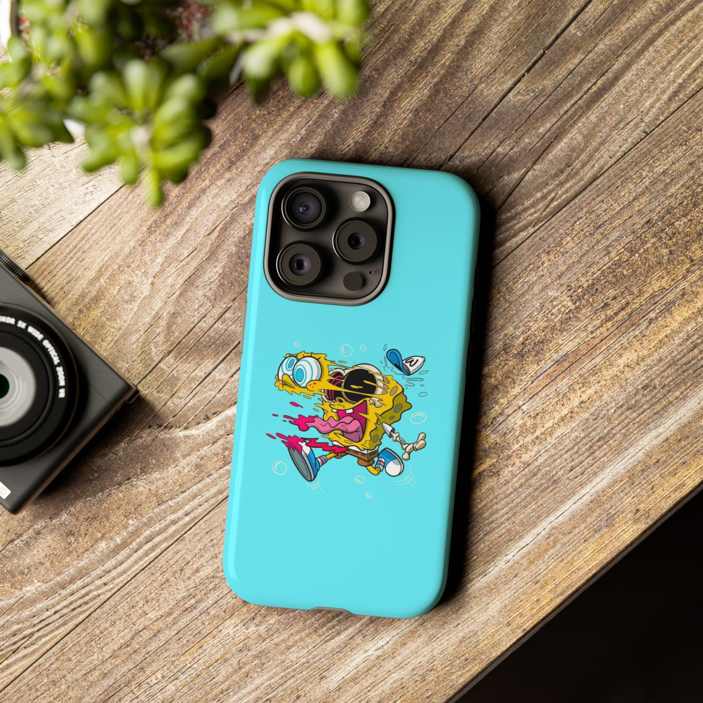 Funny SpongeBob Tough iPhone Case – Cartoon Vibes for Kids & Adults