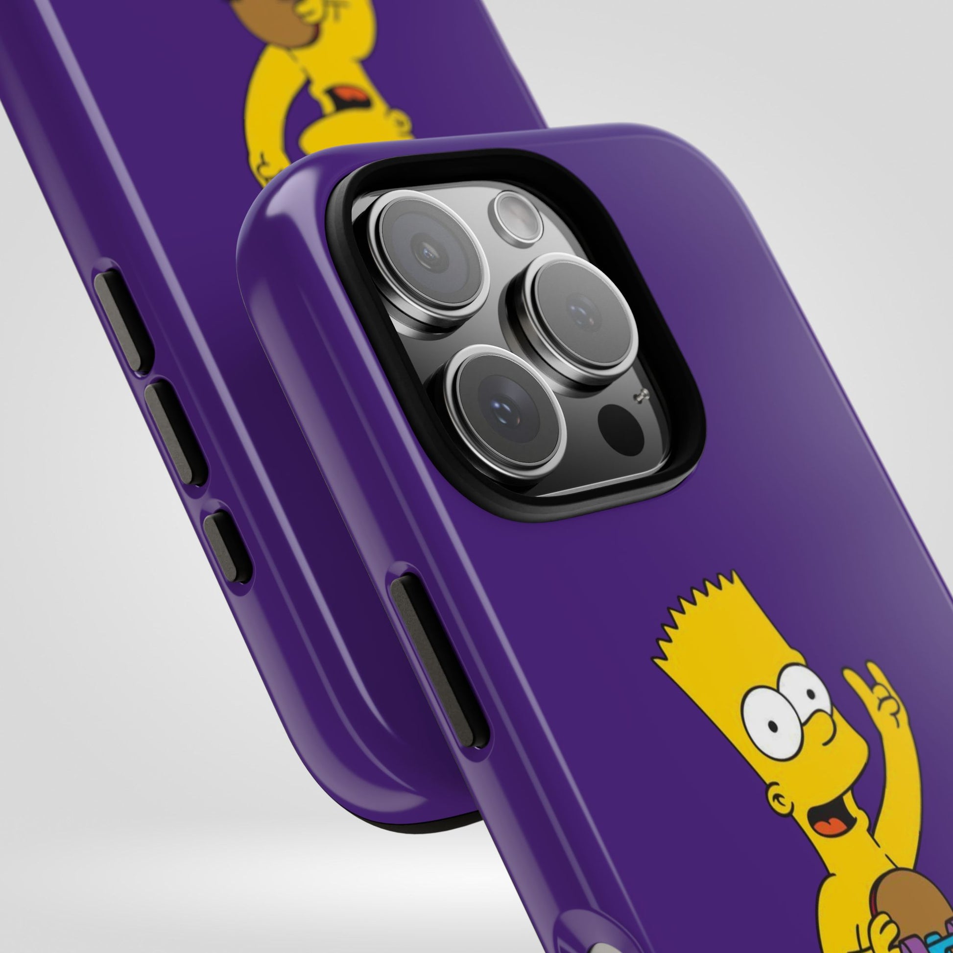 Fun Bart Simpson Skateboard Phone Case - Tough and Stylish - Roe Creation
