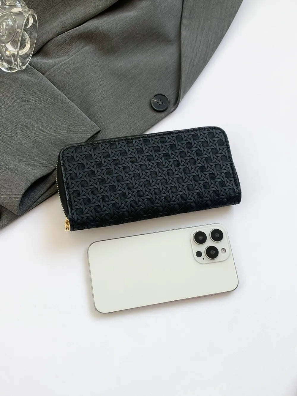 PU Leather Solid Color Wallet - Roe Creation