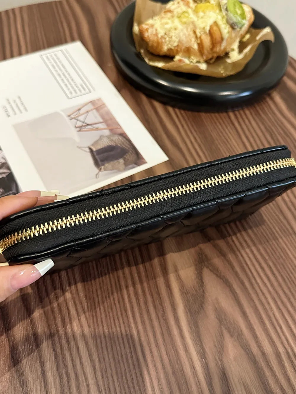 PU Leather Solid Color Wallet - Roe Creation
