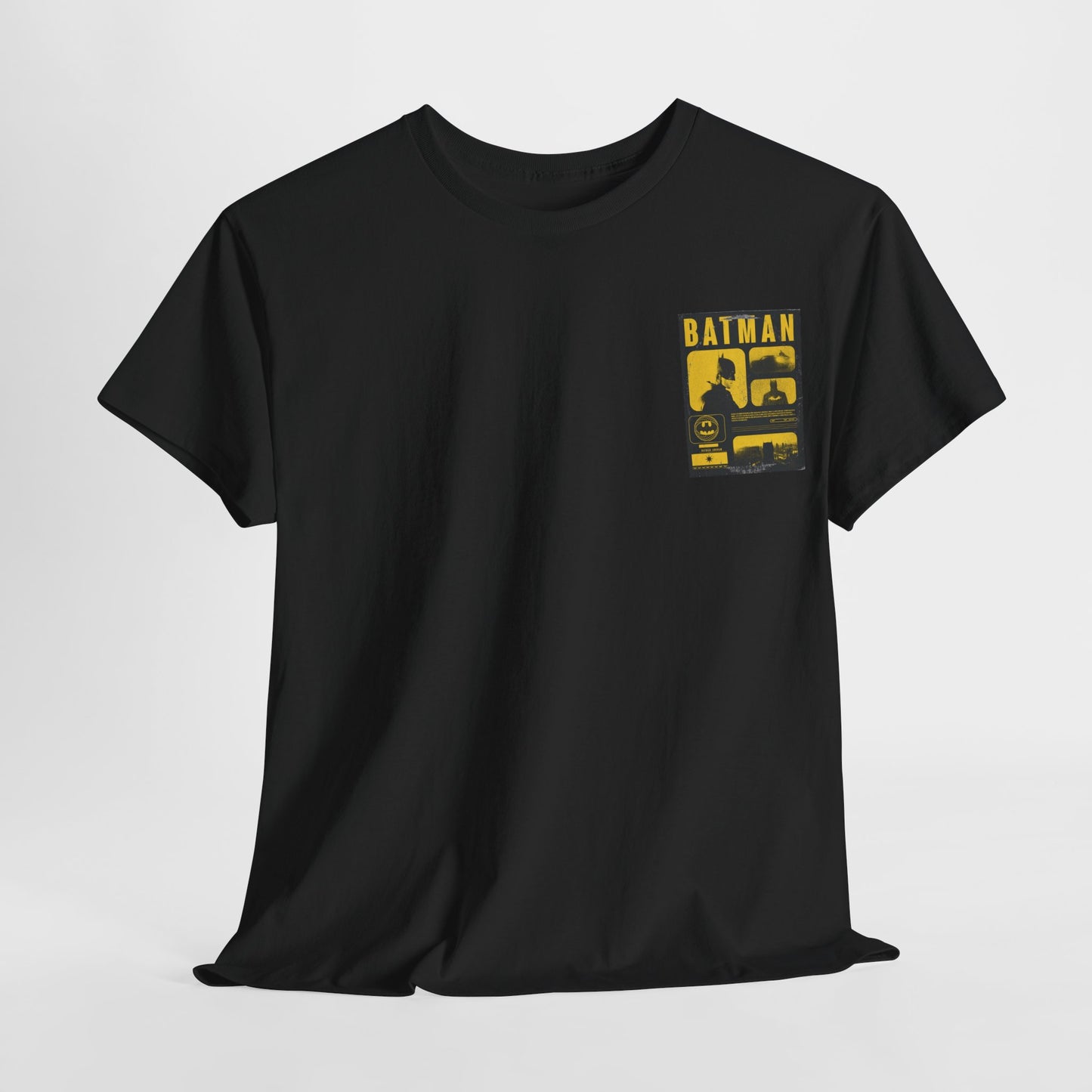 Minimal Vintage Batman Unisex Heavy Cotton Tee - Retro Comic Style