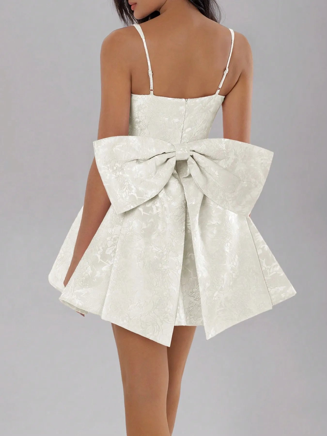 Bow Back Sweetheart Neck Cami Dress - Roe Creation