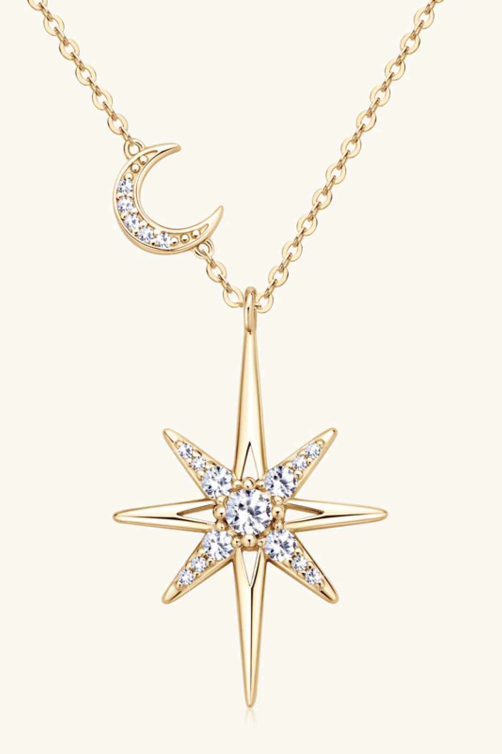 Moissanite 925 Sterling Silver Necklace - Roe Creation