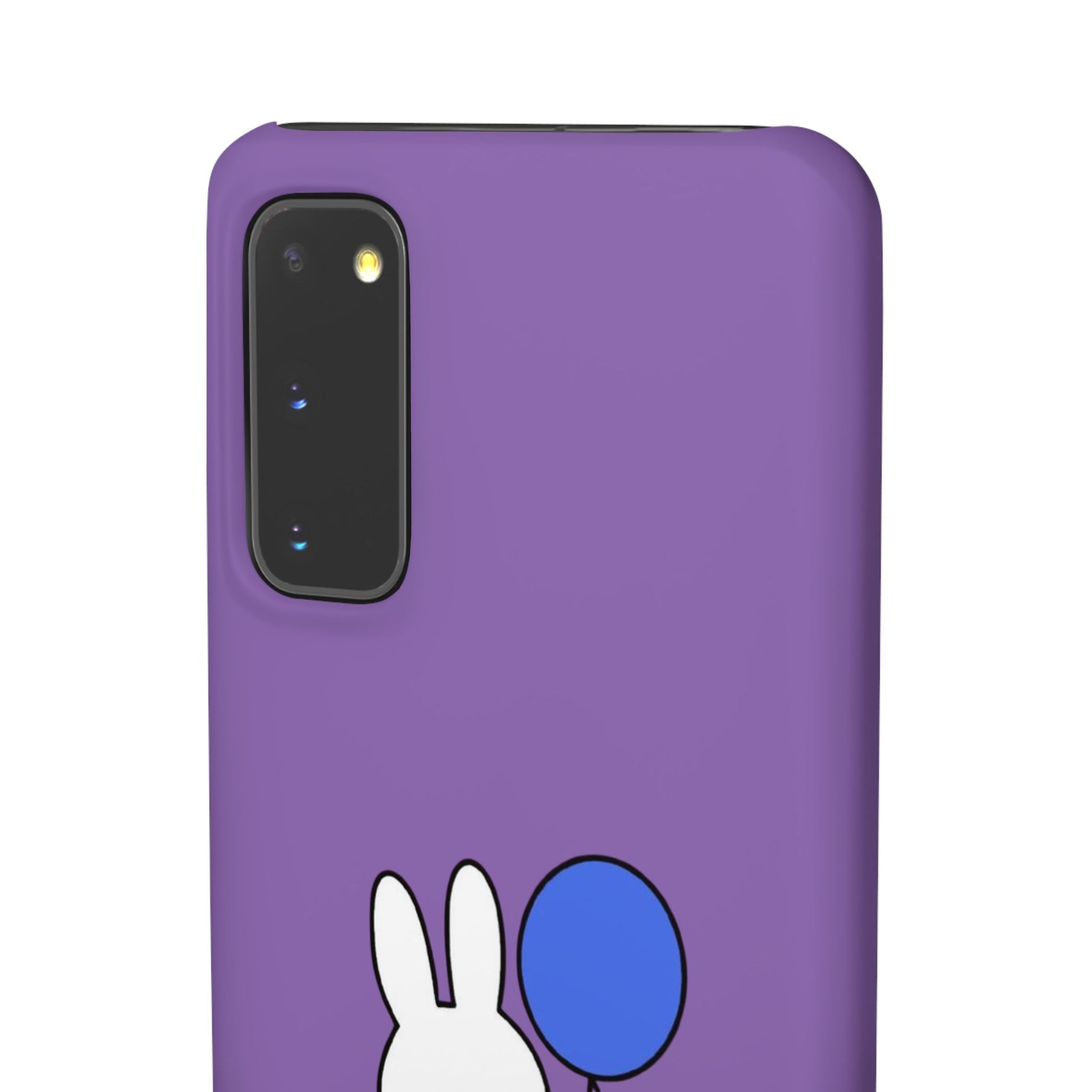 Miffy Phone Case, iPhone, Samsung Snap Case - Cartoon Fun Purple Phone Accessory for Kids and Adults - Roe Creation